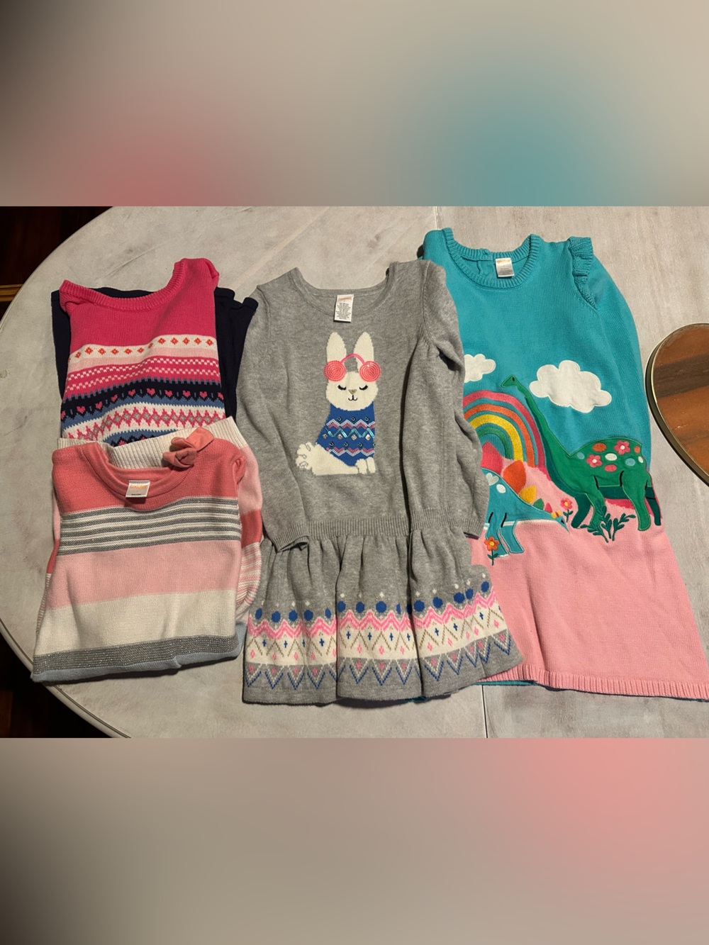 Girls Gymboree sweater dress bundle